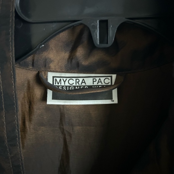 M/L (2) MYCRA PAC DESIGNER WEAR rain jacket LN Cheetah print tea length - Picture 4 of 7